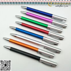 Bút Bi Có Nút Bấm In Logo V140 2