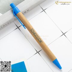 Bút Bi Nhựa Đầu Bấm V137 In Logo Theo Yêu Cầu – Butkyquatang.com