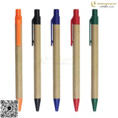 Bút Bi Nhựa Đầu Bấm V137 In Logo Theo Yêu Cầu – Butkyquatang.com