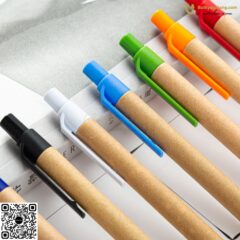 Bút Bi Nhựa Đầu Bấm V137 In Logo Theo Yêu Cầu – Butkyquatang.com