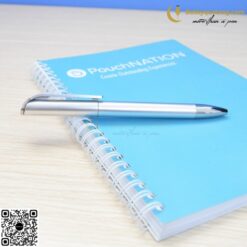 Bút Bi Nhựa Nút Bấm V101 In Logo 12