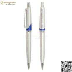 Bút Bi Bấm Bằng Nhựa V128 In Logo C.Ty 1
