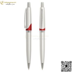 Bút Bi Bấm Bằng Nhựa V128 In Logo C.Ty 3