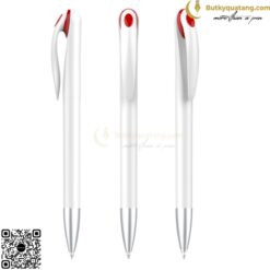 Bút bi nhựa nút bấm in logo V119 10