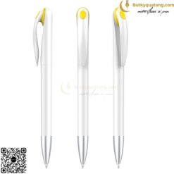 Bút bi nhựa nút bấm in logo V119 9