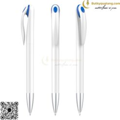 Bút bi nhựa nút bấm in logo V119 8