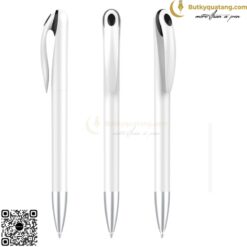 Bút bi nhựa nút bấm in logo V119 6