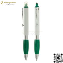 Bút Bi Nhựa Có Đầu Highlight V122 In Logo 3