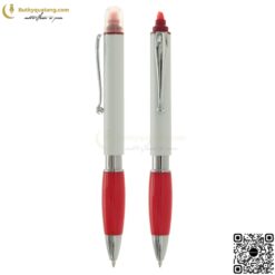 Bút Bi Nhựa Có Đầu Highlight V122 In Logo 5