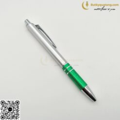 Bút Nhựa Bấm Đầu Tròn V116 In Logo 3 butkyquatang.com bút bi nhựa đầu bấm in logo V116
