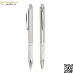 Bút Nhựa Bấm Đầu Tròn V116 In Logo 8 butkyquatang.com bút bi nhựa đầu bấm in logo V116 9