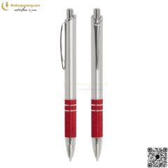 Bút Nhựa Bấm Đầu Tròn V116 In Logo 22 butkyquatang.com bút bi nhựa nút bấm V116 in logo – butkyquatang.com