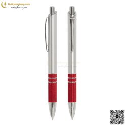 Bút Nhựa Bấm Đầu Tròn V116 In Logo 9 butkyquatang.com bút bi nhựa đầu bấm in logo V116 7