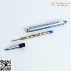 Bút Bi Cao Cấp Parker IM PRM X-Blue Grey CT GB-2143645 - Thép không gỉ (3026981436451) 1