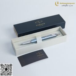 Bút Bi Cao Cấp Parker IM PRM X-Blue Grey CT GB-2143645 - Thép không gỉ (3026981436451) 2