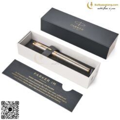 Bút Máy Cao Cấp Parker IM Brushed Metal GT TB4-1975601 (3501179756011) 4 butkyquatang.com Bút Máy Cao Cấp Parker IM Brushed Metal GT TB4-1975601 (4)