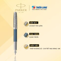 Bút Máy Cao Cấp Parker SON Metal Blue CT 18k GB-2119743 - Mạ vàng 18K (3026981197437) 4 butkyquatang.com sg 11134201 22110 8nf21o9421jvd2 butkyquatang.com