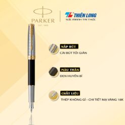 Bút Máy Cao Cấp Parker SON Metal Black GT18k GB-2119784 - Mạ vàng 18K (3026981197840) 4 butkyquatang.com sg 11134201 22110 mcxzrb0421jvd8 butkyquatang.com