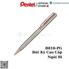 Bút Ký Cao Cấp Pentel B810-PG Ngòi 0.8mm Mực Xanh (5)