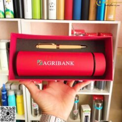 Set Quà Tặng Bút + Bình Giữ Nhiệt Life GS138