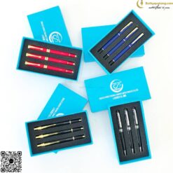 Bộ Quà Tặng 3 Bút Quà Tặng + Hộp GS151 In Logo Công Ty