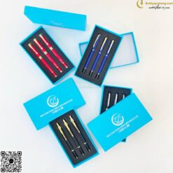 Bộ Quà Tặng 3 Bút Quà Tặng + Hộp GS151 In Logo Công Ty
