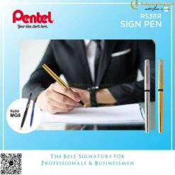 Bút Ký Cao Cấp Pentel RS3 Ngòi 0.8mm Mực Xanh 6 butkyquatang.com Bút Ký Cao Cấp Pentel RS3 Ngòi 0.8mm Mực Xanh