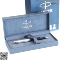 Bút Bi Cao Cấp Parker SON X-Metal Black GT GB-2119787 – Thép không gỉ (1)