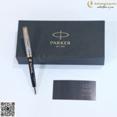 Bút Bi Cao Cấp Parker SON X-Metal Black GT GB-2119787 – Thép không gỉ (16)