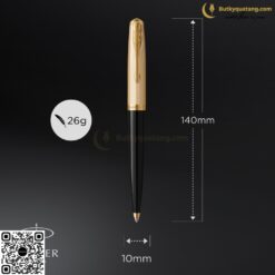 Bút Bi Parker 51 DLX BLK GT BP 2123513 Khắc Tên 1