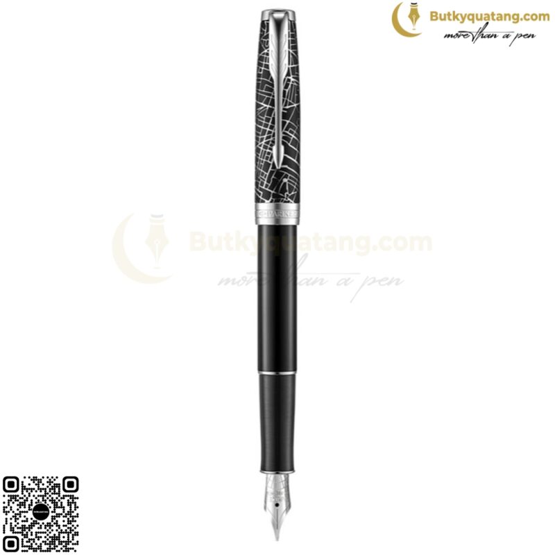 Bút Máy Sonnet SE18 BLACK CT 18K GB-2054823 In Logo 