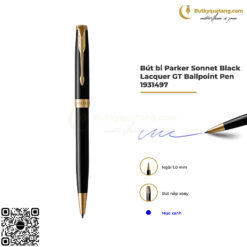 Bút Bi Parker Sonnet Black Lacquer GT Ballpoint Pen 1931497 1