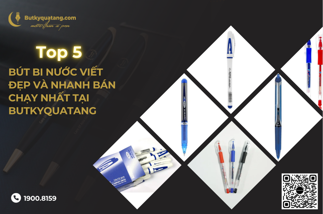 Top 5 Loại Bút Bi Nước Viết Đẹp Bán Chạy Tại Butkyquatang