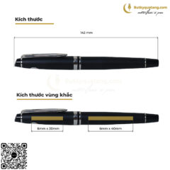 Bút Lông Bi Waterman Expert Metallic Black Lacquer RT Rollerball Pen 2119190 7