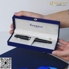 Bút Lông Bi Waterman Expert Metallic Black Lacquer RT Rollerball Pen 2119190 9