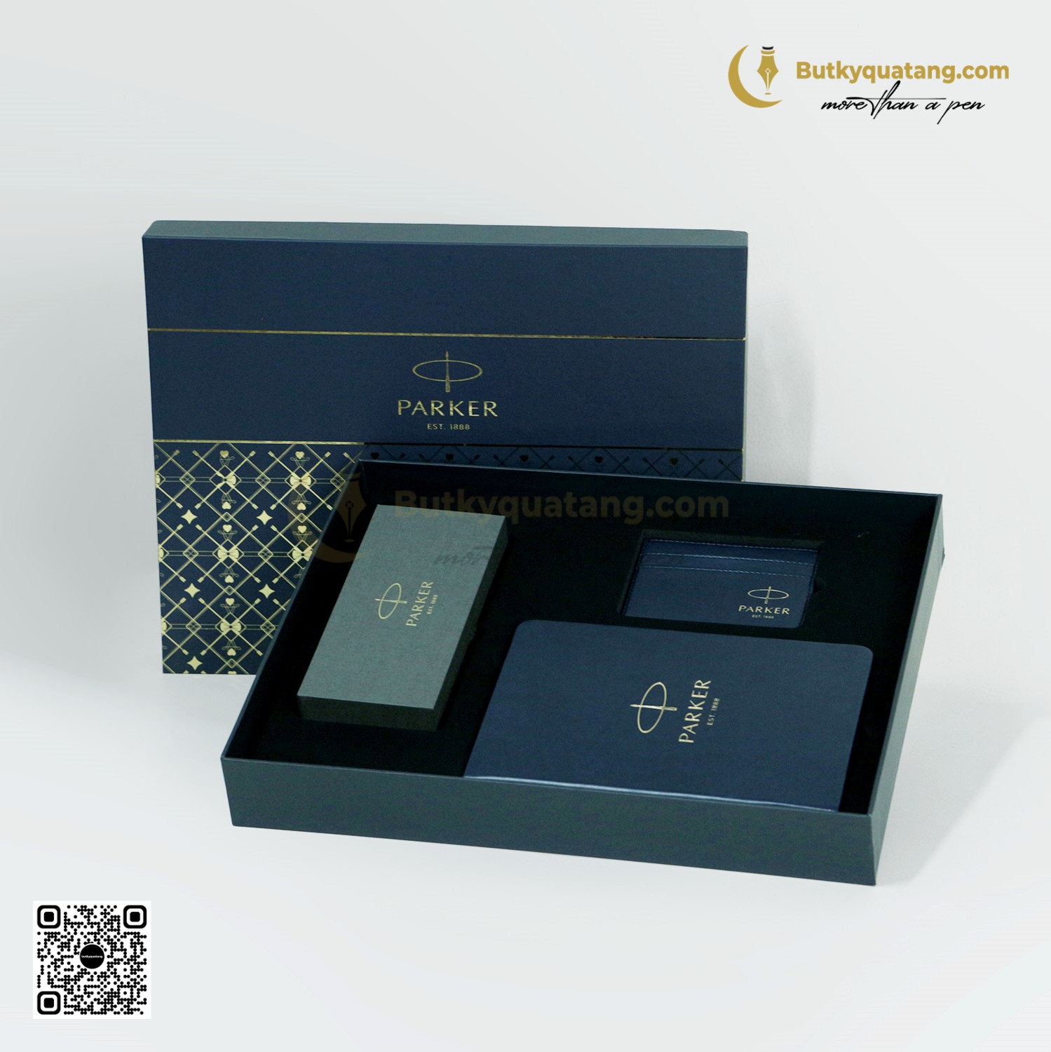 Set Quà Tặng Parker PARKERVIP02 12 butkyquatang.com Set Bút Parker Tặng Kèm Sổ, Ví Đựng Namecard, Thiệp, Hộp Đựng Cao Cấp PARKERVIP02 - Butkyquatang.com
