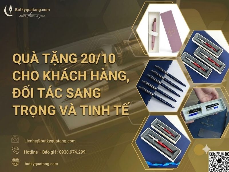 Khám phá 15+ quà tặng 20/10 cho khách hàng, đối tác nữ ý nghĩa và tinh tế - Butkyquatang.com